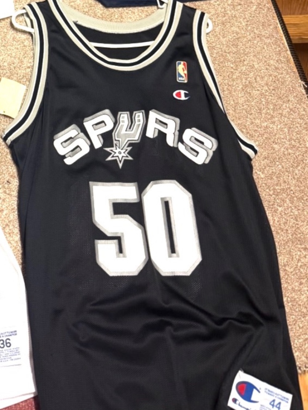 Original Champion Spurs David Robinson Jersey Size 44